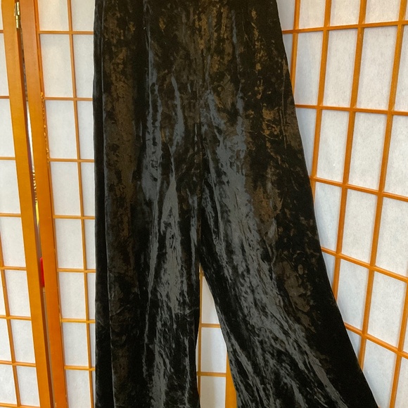 Vintage 1970’s Alex Colman Bohemian Baddie Crushed Velvet flare pants - Picture 9 of 15